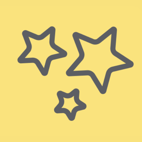 icono de bloque amarillo