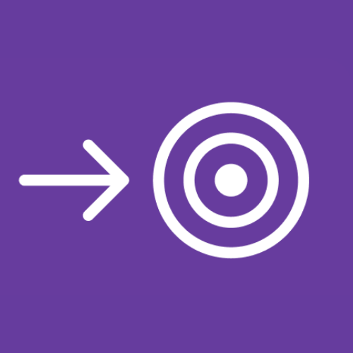 icono de bloque morado